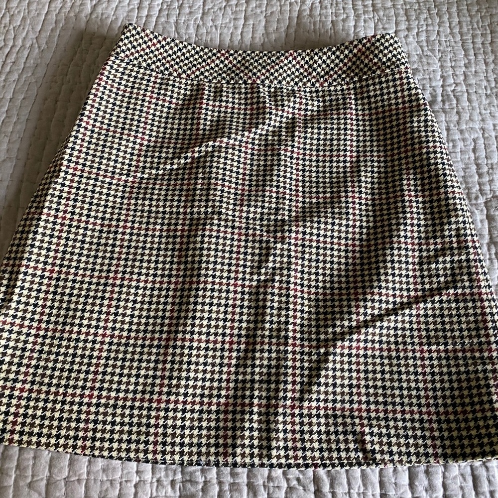 J.CREW Houndstooth Mini Skirt